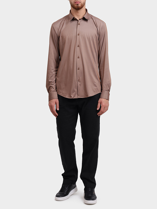 Рубашка Boss 50533434 217 светло-коричневая мужская — купить в интернет-магазине Verdistore
