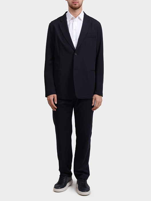 Пиджак Emporio Armani EM001012 AF10047 UB118 черный мужской прямого кроя — купить в интернет-магазине Verdistore