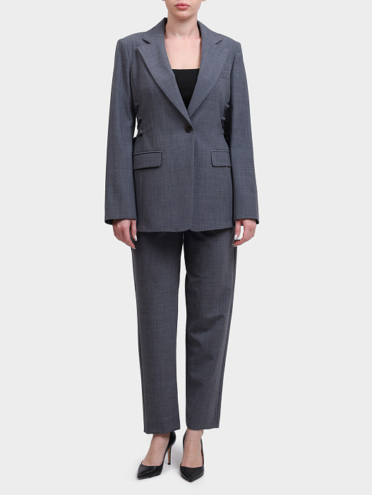 Жакет Marella FILING 002 серый женский на шнуровке — купить в интернет-магазине Verdistore