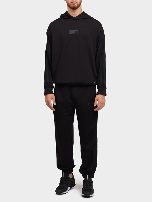 Джоггеры EA7 6DUP02 PJZKZ 1200 черные мужские — купить в интернет-магазине Verdistore