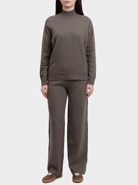 Брюки Peserico S94108F07Y 09160 39 шерстяные женские с люрексом — купить в интернет-магазине Verdistore