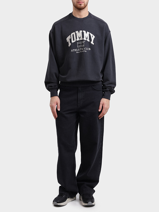 Свитшот Tommy Jeans DM0DM18635 BDS хлопковый мужской — купить в интернет-магазине Verdistore
