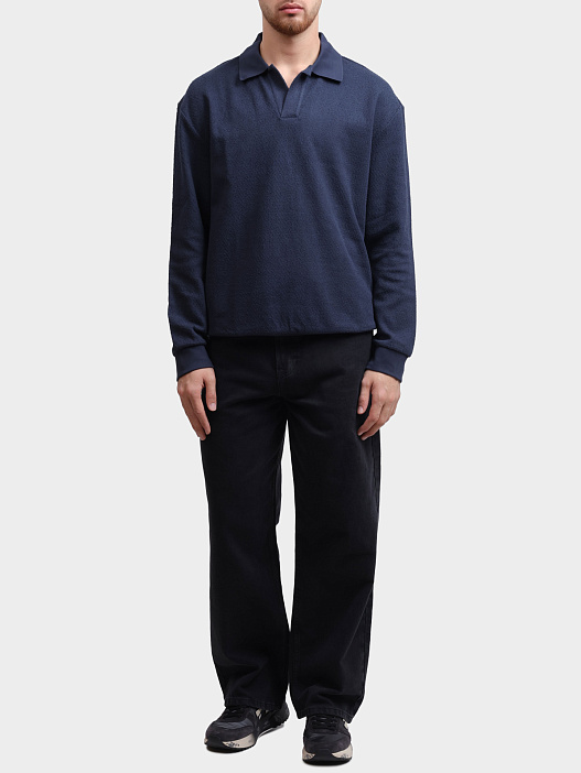 Свитшот Boss 50543386 404 темно-синий мужской — купить в интернет-магазине Verdistore