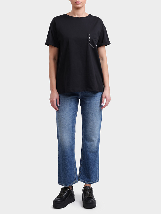 Футболка Liu-Jo WA6372 JS923 P9443 хлопковая женская — купить в интернет-магазине Verdistore