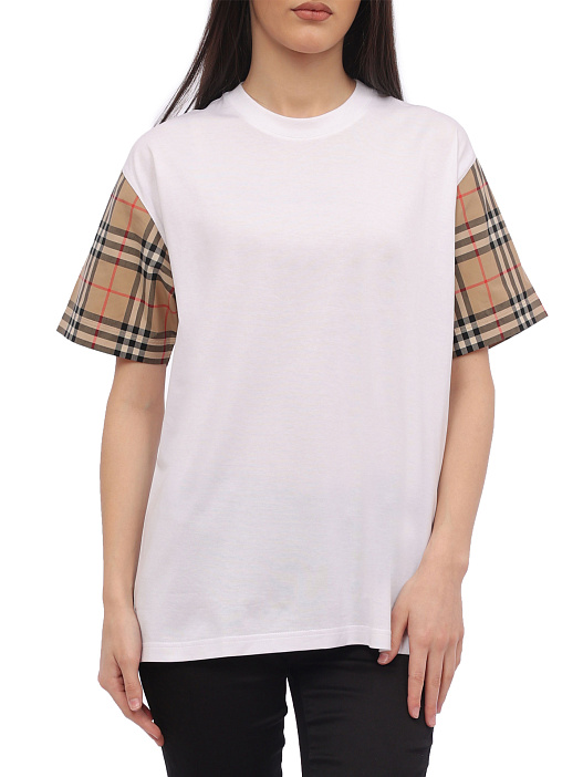 Футболка Burberry 8042716 A1464 хлопковая женская — купить в интернет-магазине Verdistore