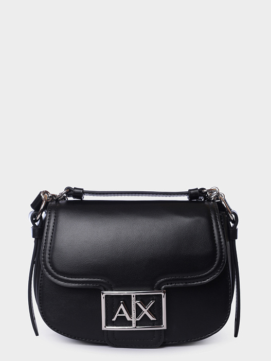 Сумка Armani Exchange XW000401 AF13687 UC001 черная женская с логотипом — купить в интернет-магазине Verdistore