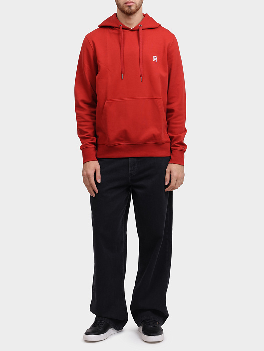 Худи Tommy Hilfiger MW0MW33646 XNN красное мужское — купить в интернет-магазине Verdistore