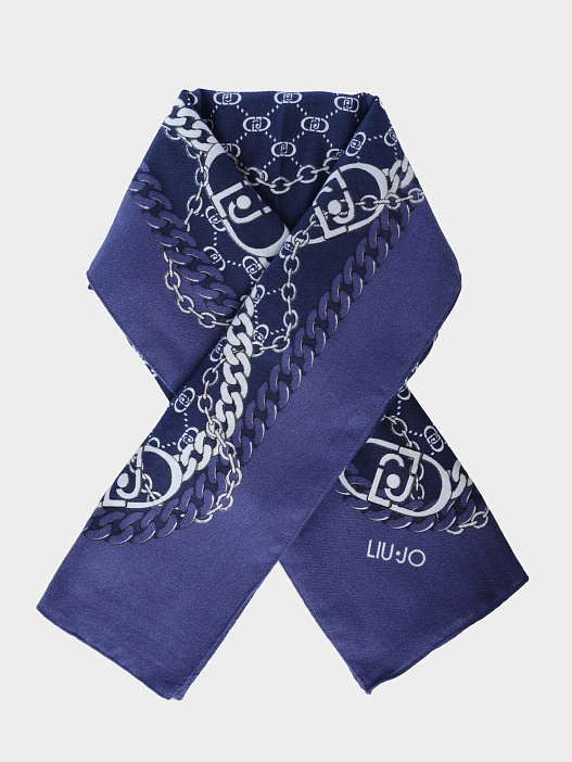 Платок Liu-Jo 2F5073 T0300 09502 темно-синий женский — купить в интернет-магазине Verdistore