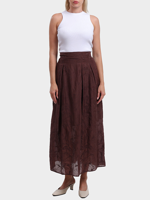 Юбка MARELLA PRIX 005 коричневая женская — купить в интернет-магазине Verdistore