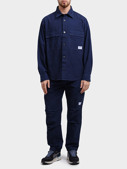 Рубашка Ebargo 10274169 01 50549582 411 темно-синяя мужская — купить в интернет-магазине Verdistore