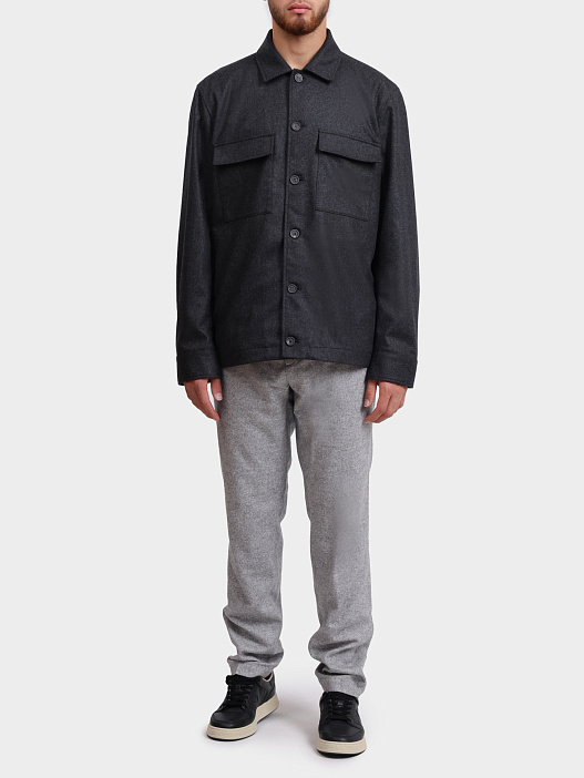 Куртка-рубашка Peserico R52738 2187 973 темно-серая мужская — купить в интернет-магазине Verdistore
