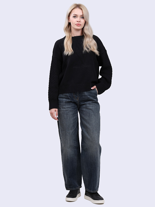 картинка Джинсы Armani Exchange 6DYP24 Y18DZ 1500 темно-синие женские магазин Verdistore являющийся официальным дистрибьютором в России 