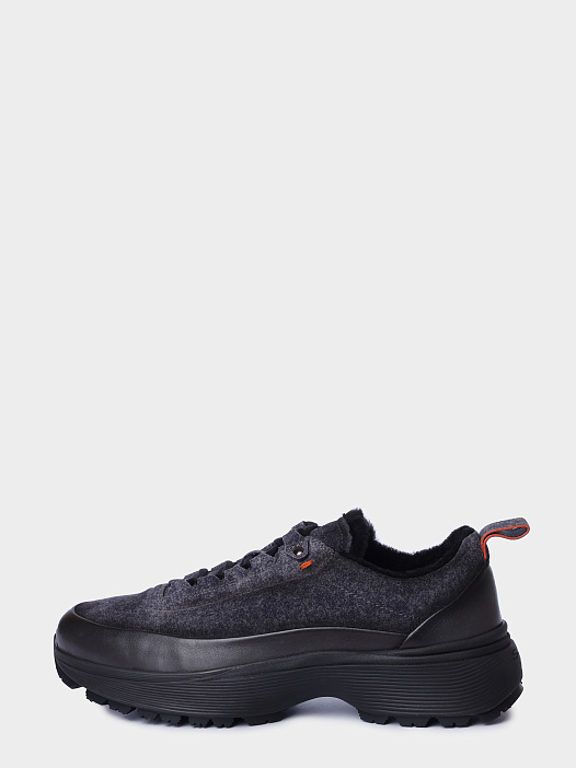 Кроссовки Santoni MBBG22256NECPUBHG62 комбинированные мужские на меху — купить в интернет-магазине Verdistore