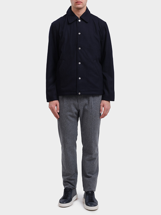 Куртка-рубашка Autry JAPX - O5IV темно-синяя мужская — купить в интернет-магазине Verdistore
