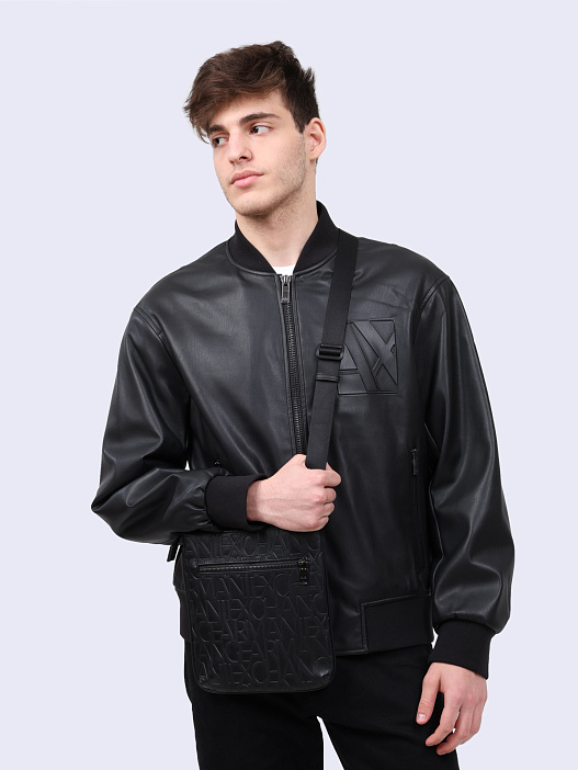картинка Куртка Armani Exchange 6DZB23 ZE1CZ 1200 черная мужская магазин Verdistore являющийся официальным дистрибьютором в России 