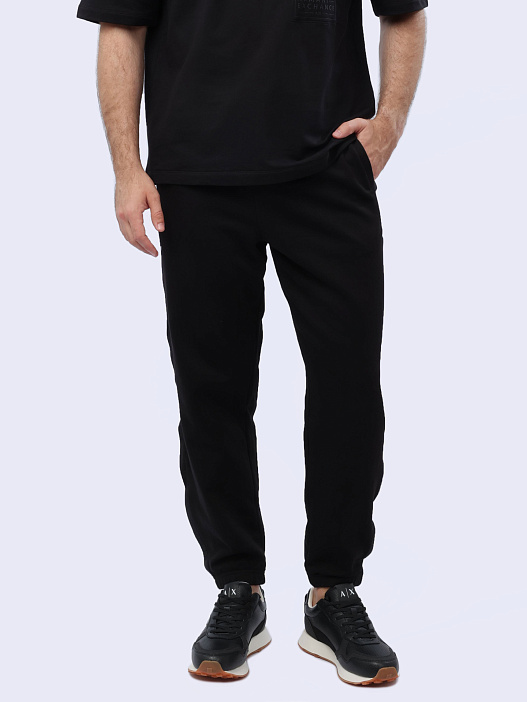 Брюки спортивные Armani Exchange 3DZPJA ZJDPZ 1200 черные мужские — купить в интернет-магазине Verdistore