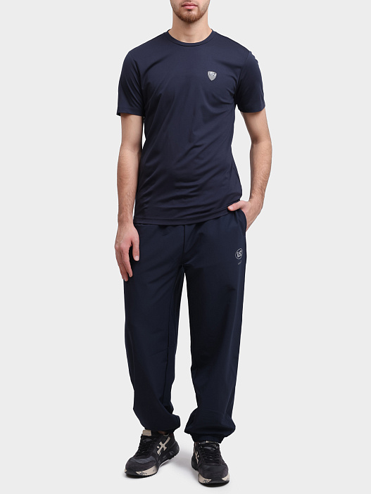 Футболка EA7 8NPT16 PJRGZ 1562 синяя мужская — купить в интернет-магазине Verdistore