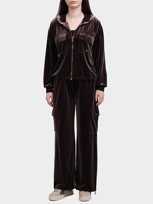 Мастерка Liu-Jo TF5108 J4955 90915 велюровая женская — купить в интернет-магазине Verdistore