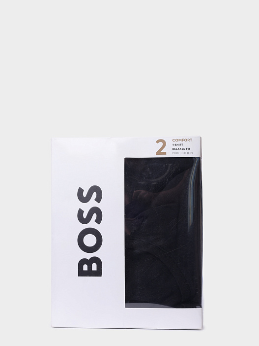 Футболки комплект Boss 50479536 001 хлопковые мужские черные  — купить в интернет-магазине Verdistore