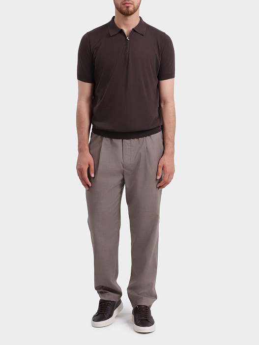 Брюки Jacob Cohen JUM PT017 001 T870A RW D49 бежевые мужские из шерсти — купить в интернет-магазине Verdistore