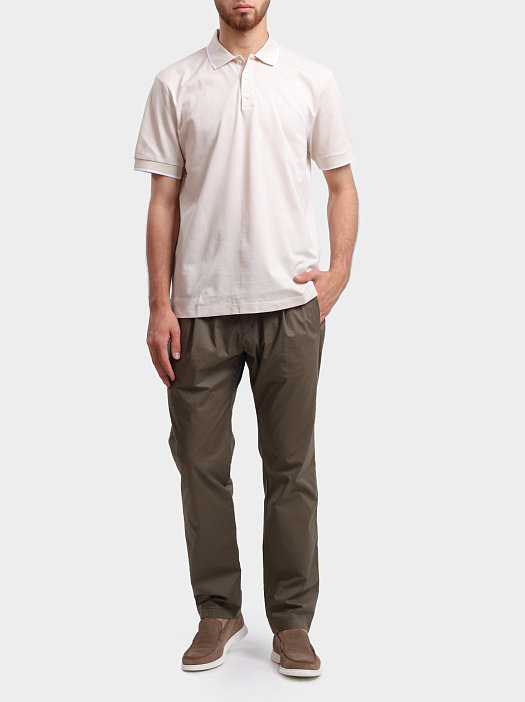 Поло R55028J0 00850 042 кремового цвета мужское — купить в интернет-магазине Verdistore