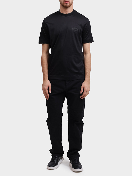 Футболка Emporio Armani EM002939 AF18312 UC001 черная мужская — купить в интернет-магазине Verdistore