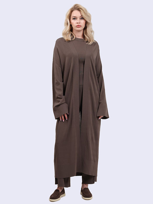 Кардиган Alpha Studio AD-8175E 2171 коричневый женский — купить в интернет-магазине Verdistore