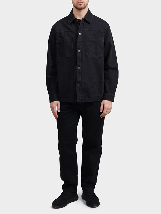 Рубашка Eniri 10261111 01 50549765 021 черная мужская прямого кроя — купить в интернет-магазине Verdistore