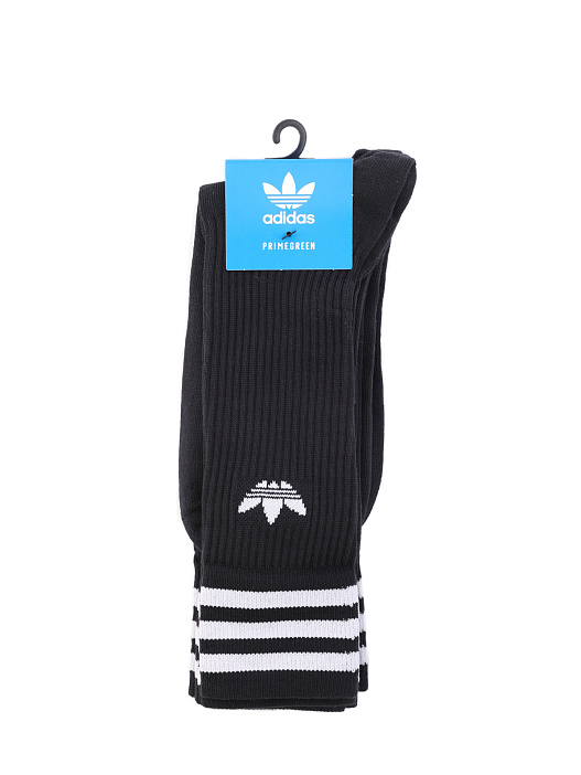 Носки Adidas S21490 черные высокие с рифлеными манжетами — купить в интернет-магазине Verdistore