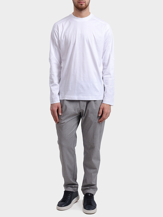 Лонгслив Herno Laminar JG00074UL 52132 1000 белый мужской — купить в интернет-магазине Verdistore