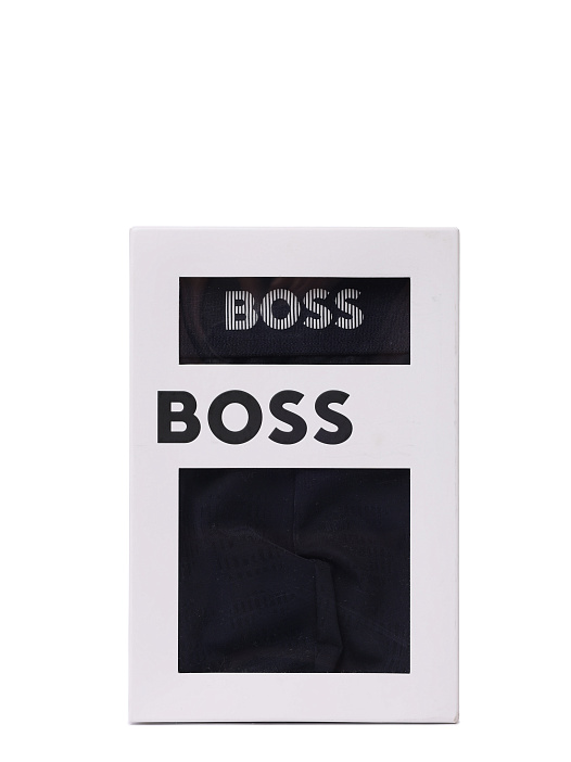 картинка Трусы с жаккардовым узором тон в тон с логотипом Boss. магазин Verdistore являющийся официальным дистрибьютором в России 