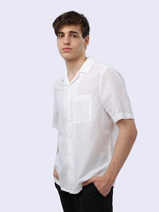 Рубашка Calvin Klein K10K109521 белая мужская — купить в интернет-магазине Verdistore