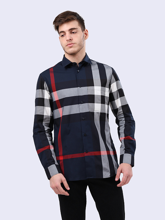 Рубашка 8073216 A1960 с принтом Burberry Check  — купить в интернет-магазине Verdistore