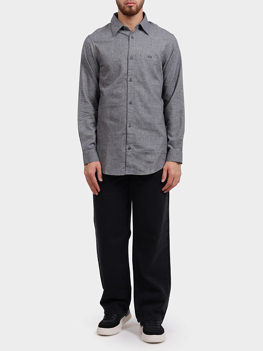Рубашка Armani Exchange XM001147 AF16610 MC008 хлопковая мужская — купить в интернет-магазине Verdistore