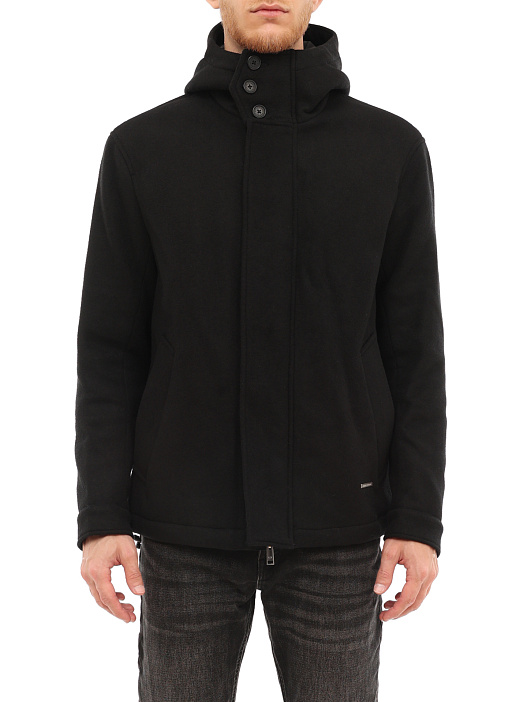 Куртка Armani Exchange 6LZB30 ZNIKZ 1200 черная мужская из шерсти — купить в интернет-магазине Verdistore