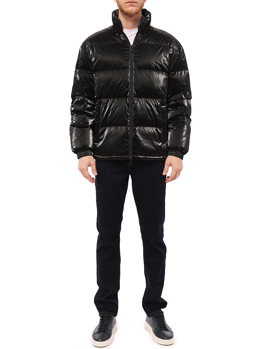 Пуховик Armani Exchange 6HZB49 ZNPTZ 7297 черный мужской с воротом-стойкой — купить в интернет-магазине Verdistore