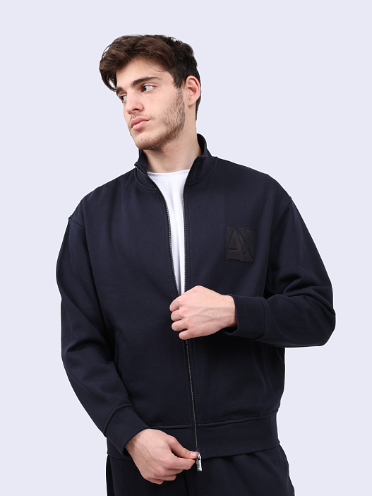 Мастерка Armani Exchange 6DZMJJ ZJ4XZ 1510 темно-синяя мужская — купить в интернет-магазине Verdistore