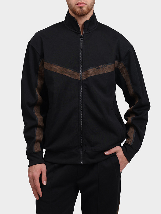 Мастерка Hugo 50542833 001 черная мужская — купить в интернет-магазине Verdistore