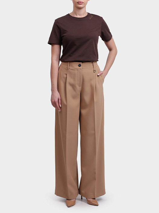 Брюки 58 254P58Paris3 10017927 268 бежевые женские — купить в интернет-магазине Verdistore