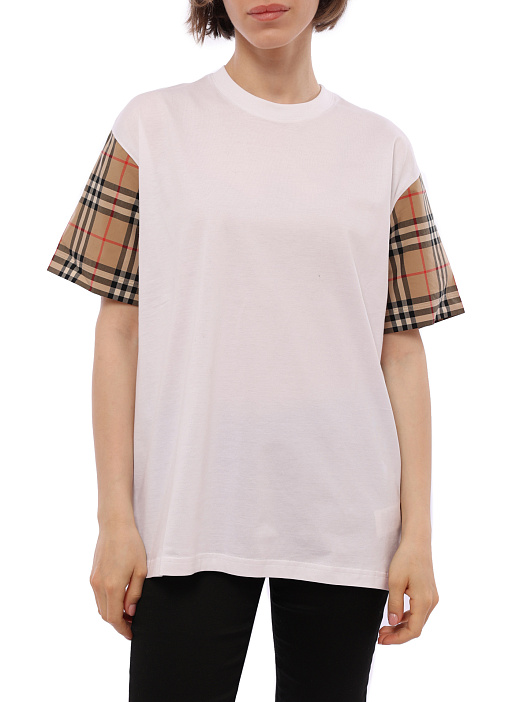 Футболка Burberry 8042716 A1464 хлопковая женская — купить в интернет-магазине Verdistore
