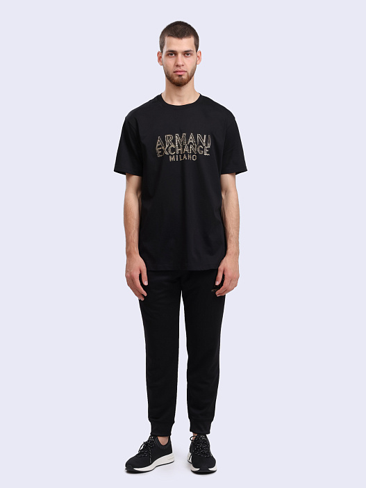 Брюки спортивные Armani Exchange 8NZPSA Z9N1Z 1200 черные мужские — купить в интернет-магазине Verdistore