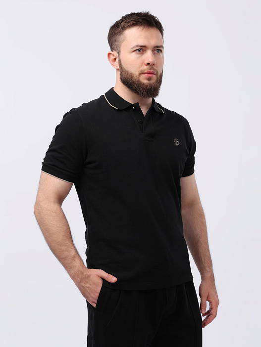 Поло Brunello Cucinelli ME8549779G CNH72 хлопковое мужское — купить в интернет-магазине Verdistore
