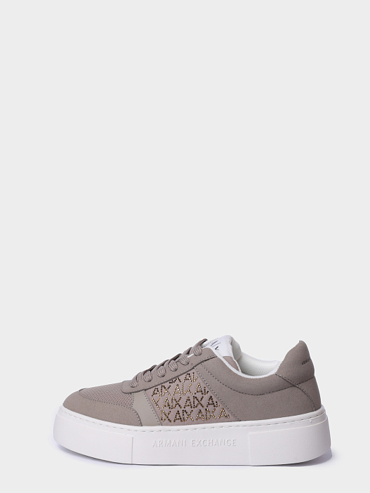 Кеды Armani Exchange XW002788 AF23057 U6223 бежевые женские — купить в интернет-магазине Verdistore