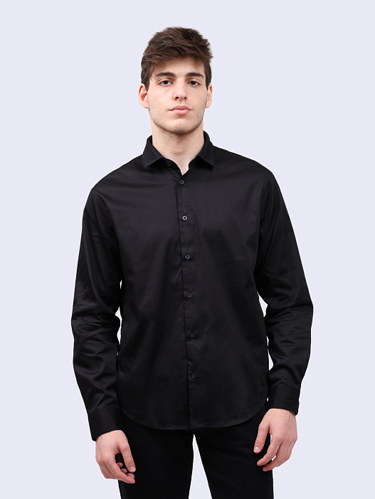 Рубашка Armani Exchange 6DZCL6 ZN10Z 1200 черная мужская — купить в интернет-магазине Verdistore