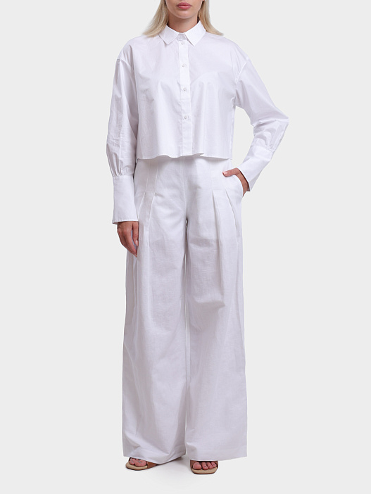 Рубашка Armani Exchange XW000494 AF12812 U0002 укороченная женская — купить в интернет-магазине Verdistore