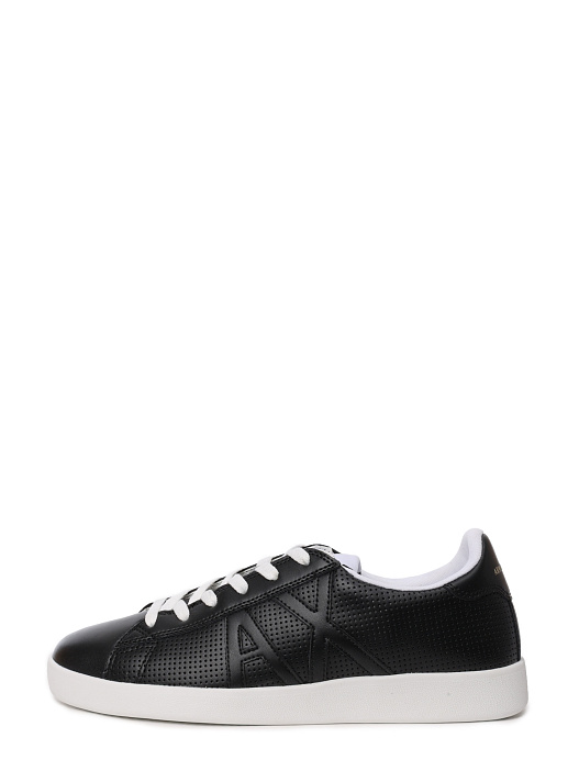 Кеды Armani Exchange XUX016 XCC60 A083 черные мужские с перфорацией — купить в интернет-магазине Verdistore