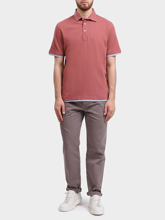Поло Brunello Cucinelli ME8543966 CMZ07 хлопковое мужское — купить в интернет-магазине Verdistore