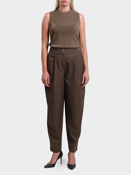 Брюки Armani Exchange XW000222 AF10855 U6199 коричневые женские — купить в интернет-магазине Verdistore