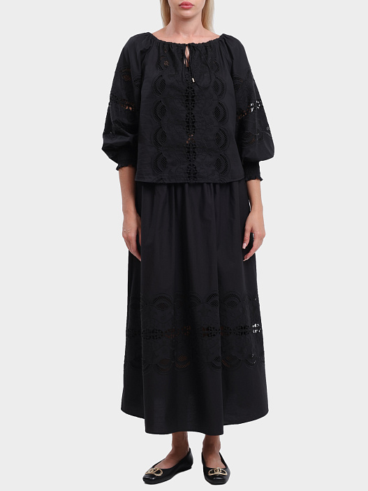 Юбка Liu-Jo WA5258 T4853 22222 хлопковая женская — купить в интернет-магазине Verdistore