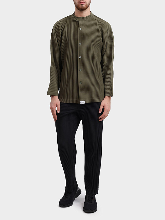 Рубашка Sphynx pleats 6432-3 зеленая мужская плиссированная  — купить в интернет-магазине Verdistore